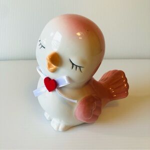Hobby Lobby Love Bird "Closed Eyes" Pink & White Nostalgic Valentine's Day Décor